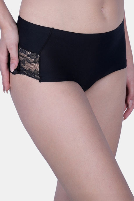 Soie Seamless Mid Waist Full Coverage Lace Brief (Pack Of 2) - Multicolor — image 4